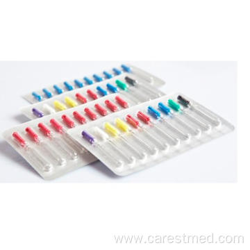 Disposable Dental Barbed Broaches with plastic Handle 21mm 25mm 0-6#